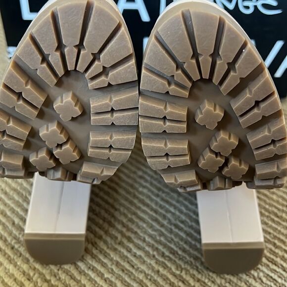 New Wild Diva Lounge block heel lug platform booties - Picture 6 of 8